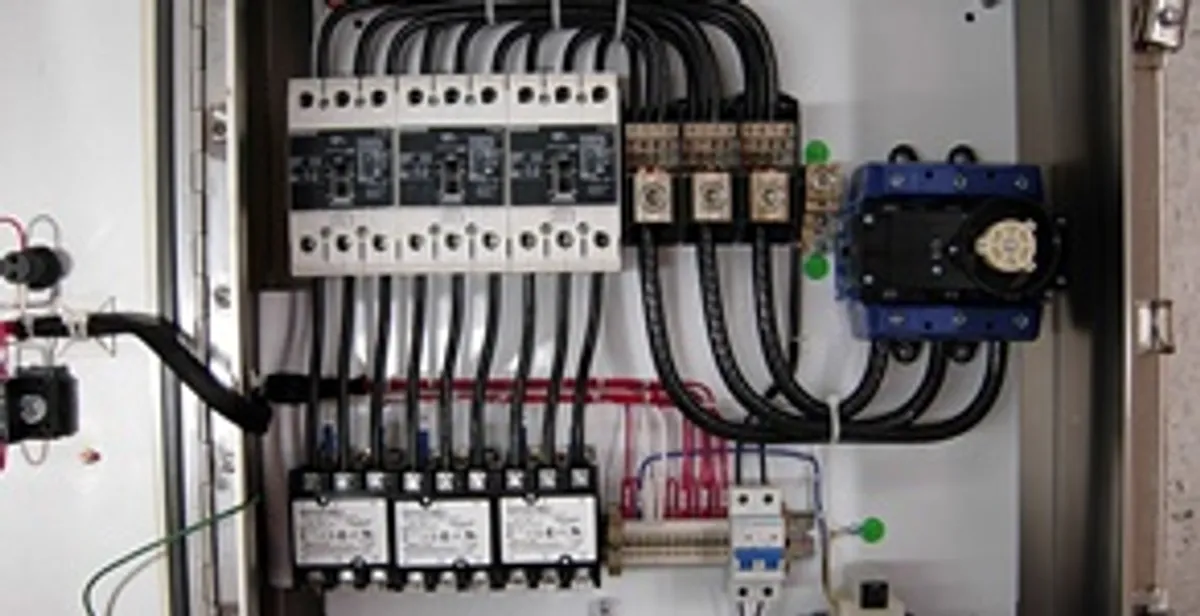 Electrical panel installation with organized circuit breakers and wiring in Charleston, SC