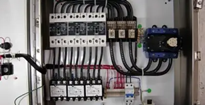 Electrical panel installation with organized circuit breakers and wiring in Charleston, SC