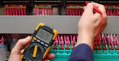 electrical service showing professional testing and troubleshooting of electrical panel by licensed electricians in Charleston, SC