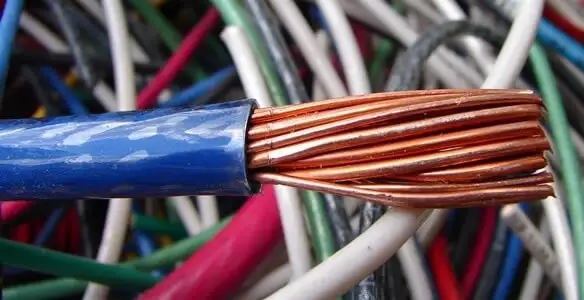 electrical wiring services showing exposed copper conductors and cable preparation in Charleston, SC