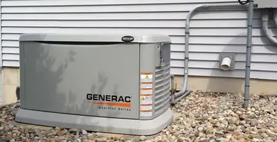 generator installation service featuring outdoor standby generator setup by licensed electricians in Charleston, SC