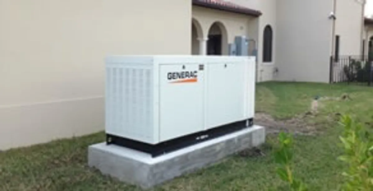 generator installation service showing standby generator professionally installed for residential power backup in Charleston, SC