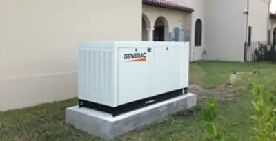 generator installation service showing standby generator professionally installed for residential power backup in Charleston, SC