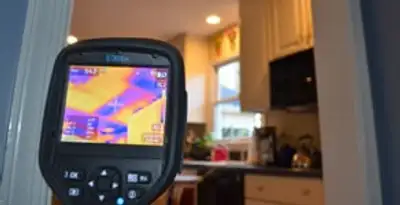 home energy audit service using thermal imaging to evaluate electrical efficiency inside a home in Charleston, SC