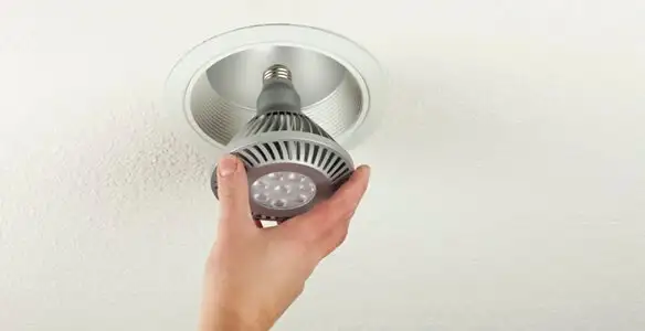 lighting installation service featuring recessed ceiling light installed by licensed professionals in Charleston, SC