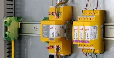lightning surge protection system with surge suppressors installed by electrical service professionals in Charleston, SC