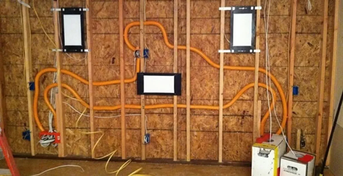 new construction wiring project displaying complete electrical system layout installed by professionals in Charleston, SC