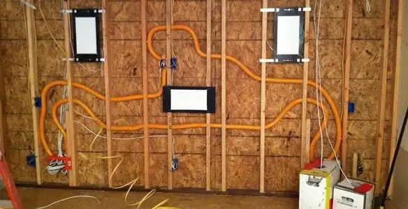 new construction wiring project displaying complete electrical system layout installed by professionals in Charleston, SC