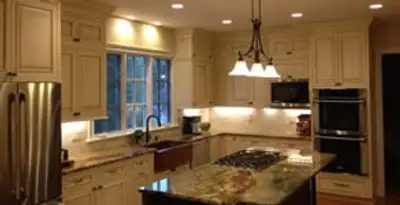Recessed lighting installation enhancing interior lighting by professional electricians in Charleston, SC