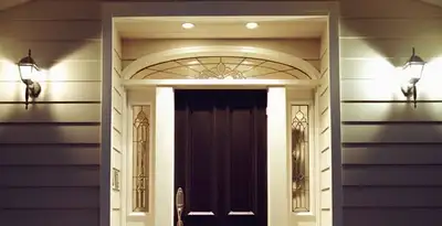 security light installation services with professionally installed entryway lighting in Charleston, SC