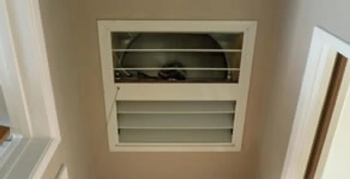 whole house fan installation services with ceiling-mounted ventilation system in Charleston, SC