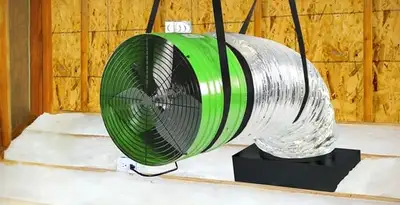 whole house fan installation services with professionally mounted ventilation fan system in Charleston, SC